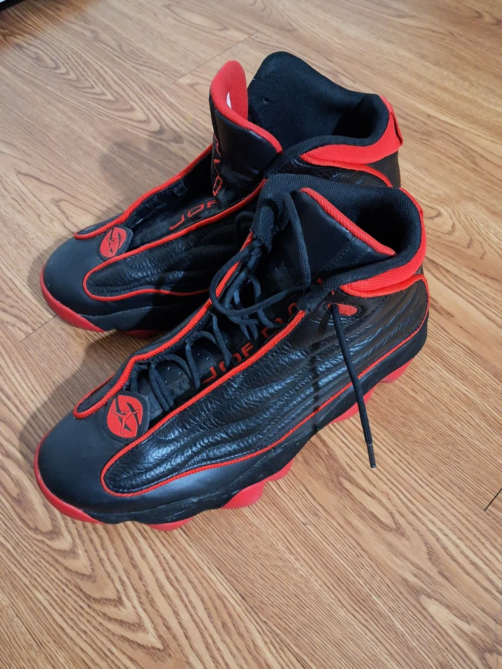 Jordan Men Red and Black Basketball Shoes